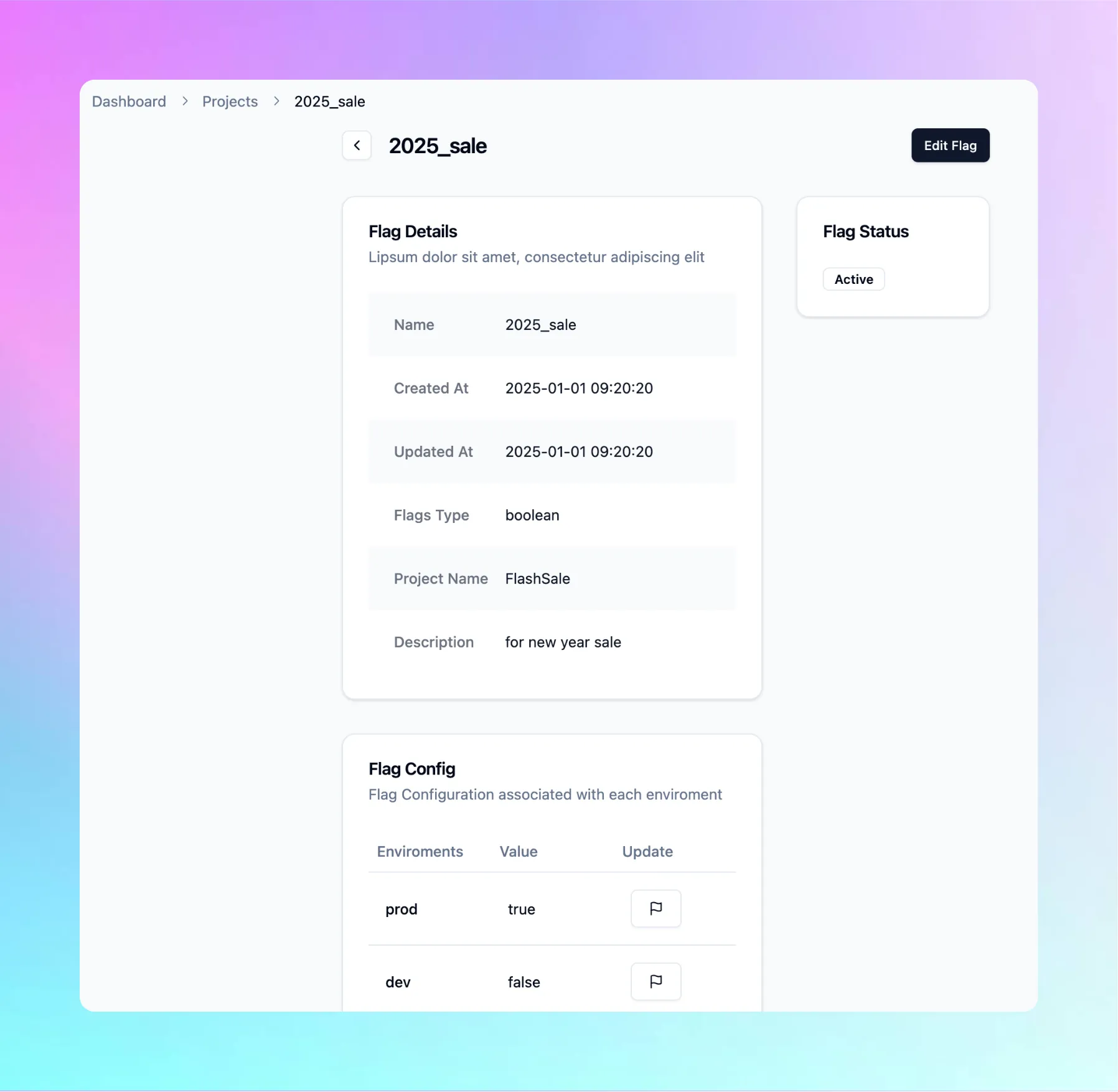 flagship dashboard demo