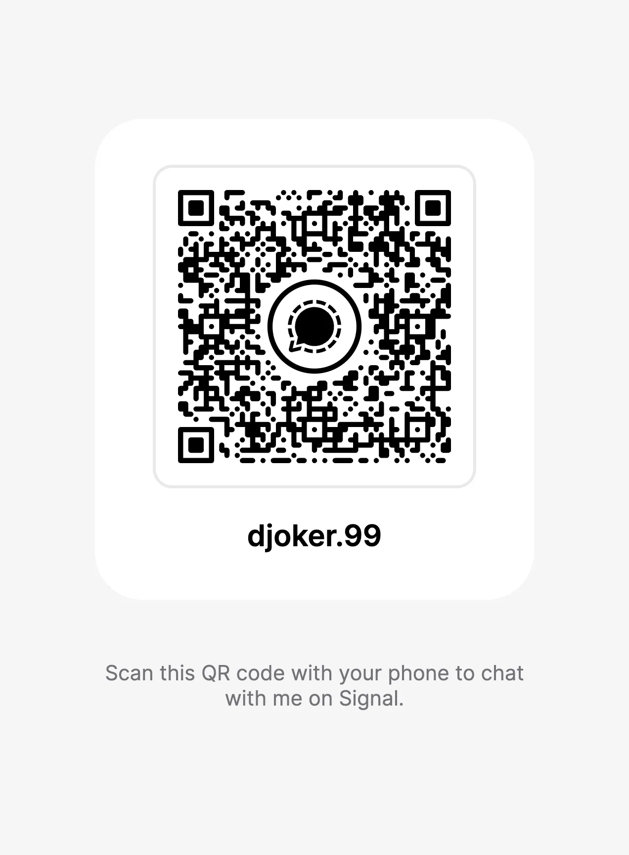 signal qr code