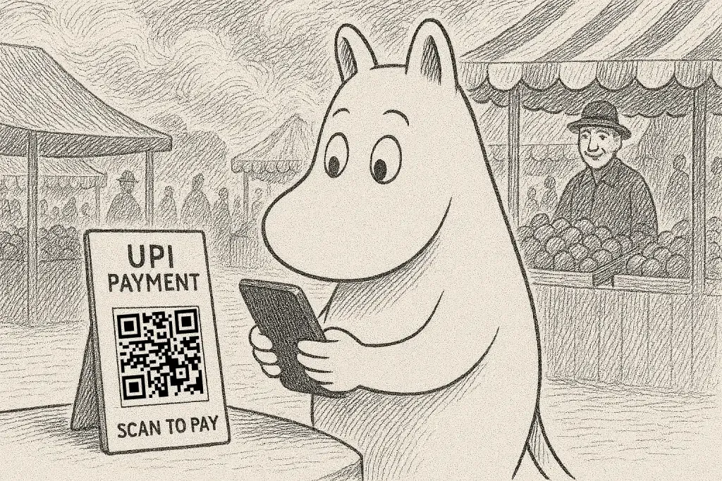 illustration of upi payment